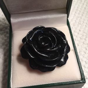 Black Rose Ring by Kenneth Jay Lane